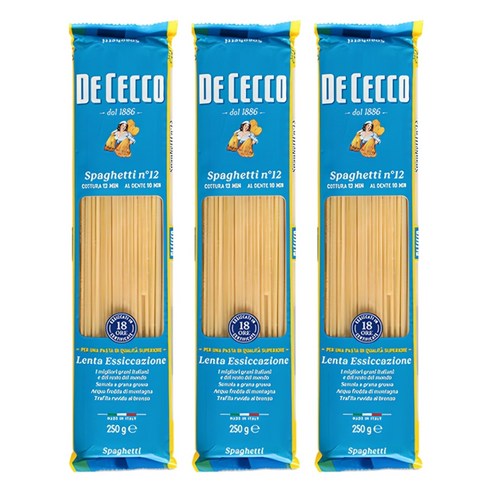 데체코 스파게티, 250g, 3개