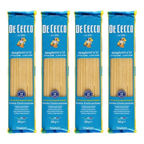 데체코 스파게티, 250g, 4개
