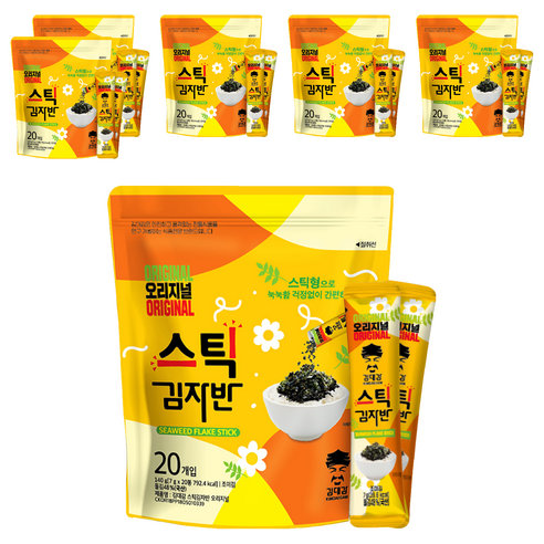 김대감 스틱 김자반 오리지널 15p, 150g, 6개
