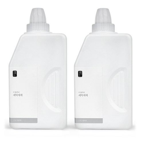 생활공작소 세탁세제 릴리향, 1.5L, 2개