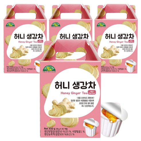 오가닉스토리 허니 생강차, 30g, 15개입, 4개