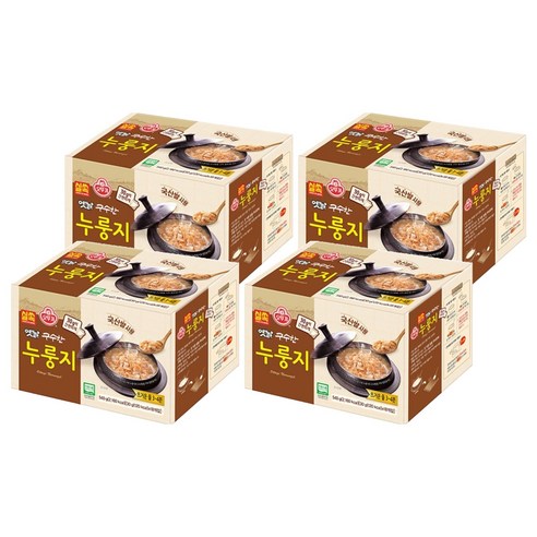 오뚜기옛날 실쏙 구수한 누룽지, 540g, 4개