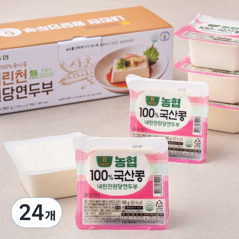 내린천원당 연두부, 160g, 24개