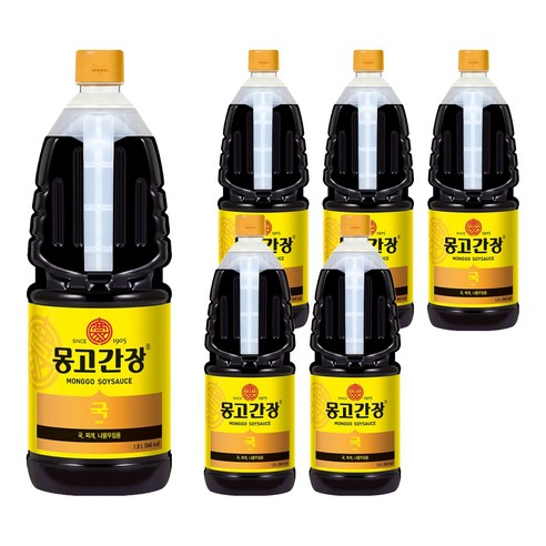 몽고간장 국간장, 1.8L, 6개