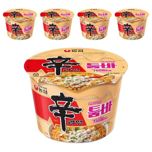 신라면 툼바 큰사발면 113g, 5개