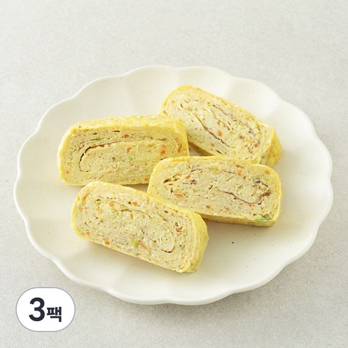 집반찬연구소 야채 계란말이, 230g, 3팩