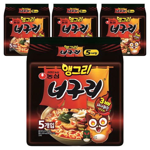너구리 앵그리 121g, 20개