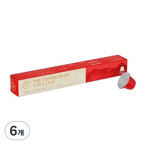 커피빈 시그니처 블렌드 캡슐 커피, 5g, 10개입, 6개