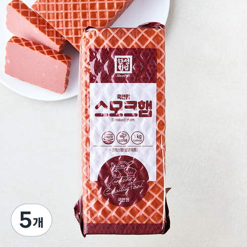 한성기업 쿡앤팜 스모크햄, 1kg, 5개