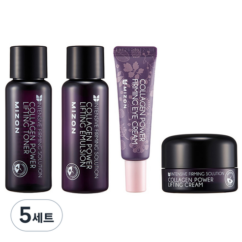 미즈온 콜라겐 기초화장품 미니어처 4종 세트, 5세트