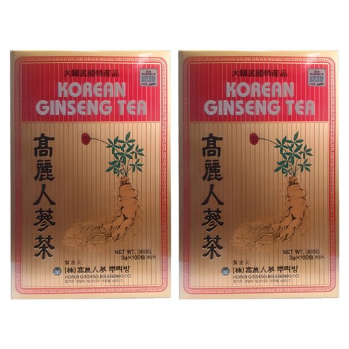 고려인삼뿌리방 고려 인삼차, 3g, 100개입, 2개
