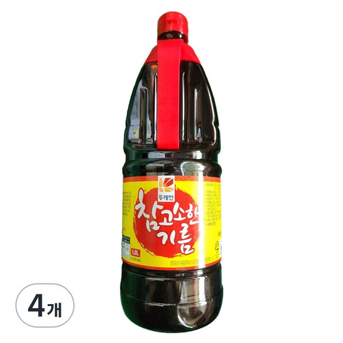 뚜레반 참고소한 기름, 1.8L, 4개