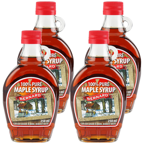 버나드 메이플 시럽, 250ml, 4개