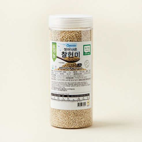 대구농산 유기농 씻어나온 찰현미, 1.3kg, 1통
