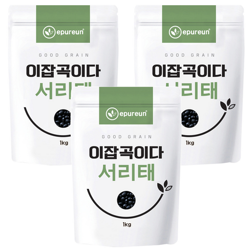이푸른 국산 서리태, 1kg, 3개