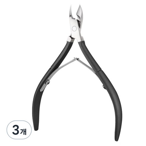 아이돈케어 네일 손톱 케어 니퍼, 3개, 블랙