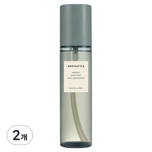 아로마티카 인스피릿 바디미스트 바질 & 버가못, 2개, 120ml