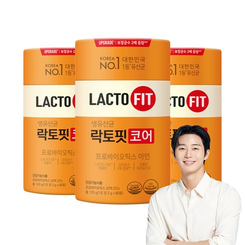 락토핏 코어 유산균, 120g, 3개