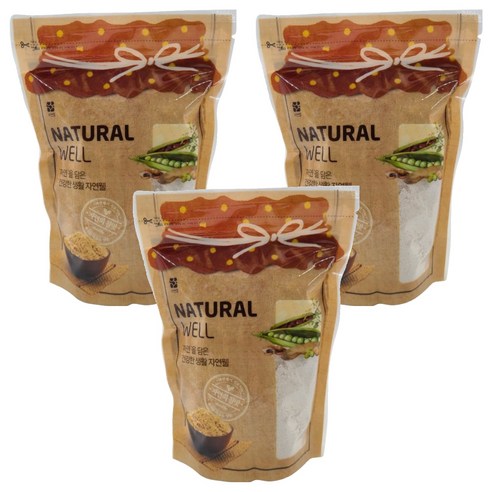 자연웰 메밀묵가루, 500g, 3개