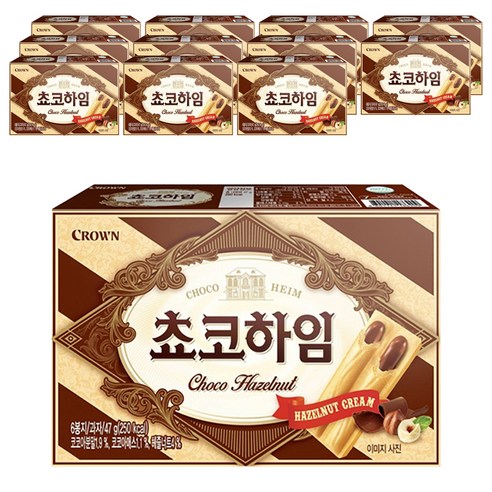 크라운 쵸코하임, 47g, 12개