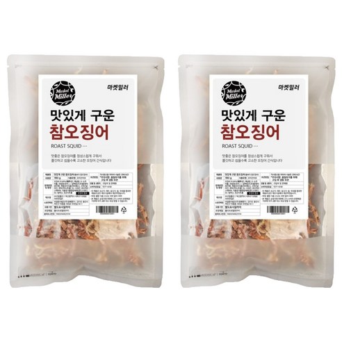 마켓밀러 맛있게 구운 참오징어, 180g, 2개