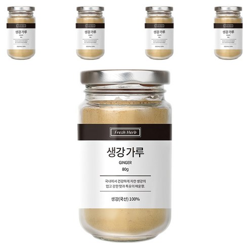 신선약초 생강가루, 80g, 5개