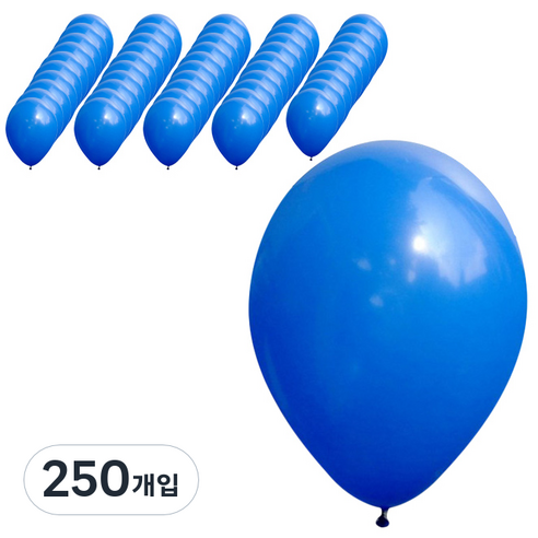 파티팡 라운드 풍선 30cm, 블루, 250개입