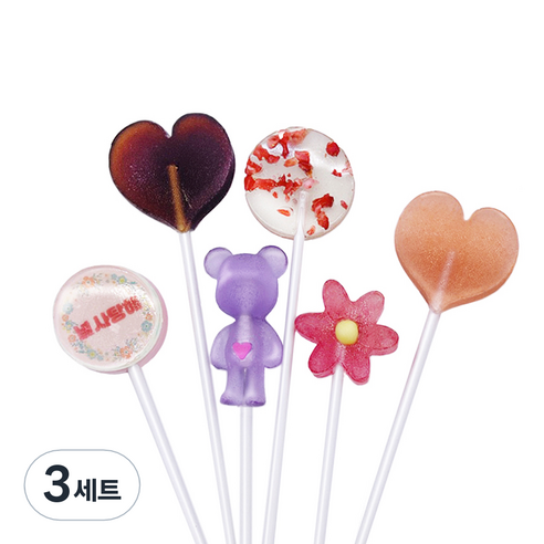 드롭스 자일로스 수제사탕 널 사탕해 6종 세트, 84g, 3개