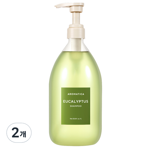 아로마티카 유칼립투스 샴푸 청량한 향, 1L, 2개