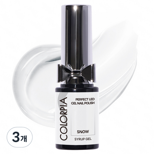 칼라피아 원스텝 시럽 젤네일, S001 스노우, 6g, 3개