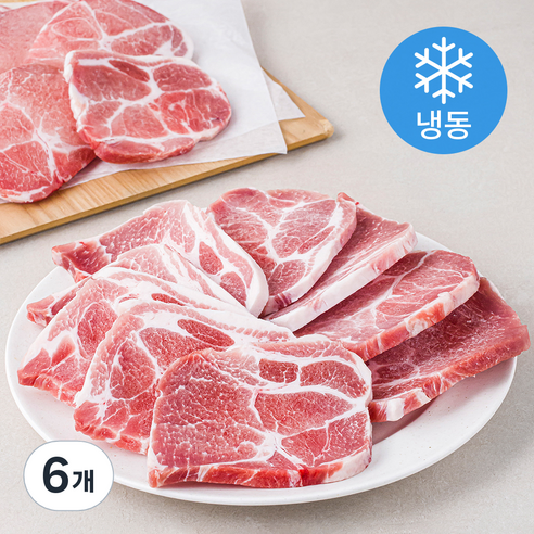 동원 스페인산 목살 구이용 (냉동), 2kg, 6개