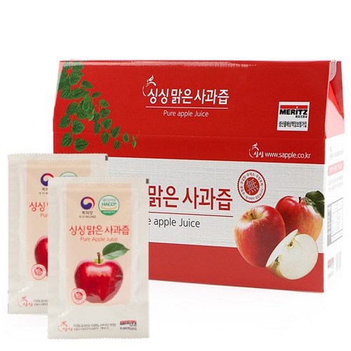 싱싱 맑은 사과즙, 100ml, 1개