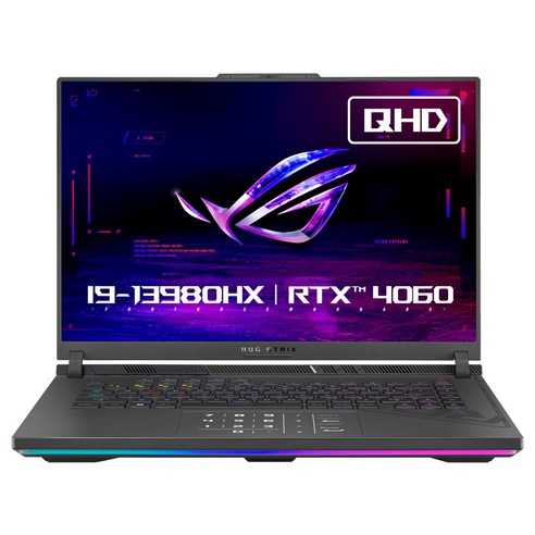 에이수스 2024 ROG 스트릭스 G16 코어i9 인텔 13세대 지포스 RTX 4060, EclipseGray, 1TB, 16GB, Free DOS, G614JV-N4117
