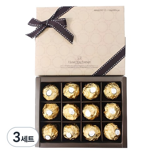 페레로로쉐 초콜릿 선물세트 T12, 150g, 3세트