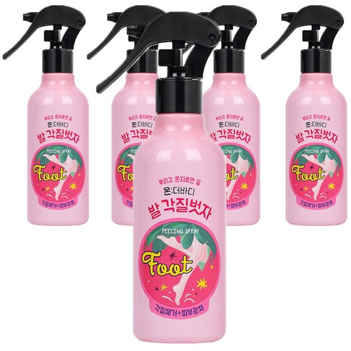온더바디 코튼풋 발 각질벗자 풋필링 스프레이 240ml, 5개, 1개입