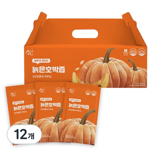 황금이네 국내산 늙은 호박즙, 3L, 12개