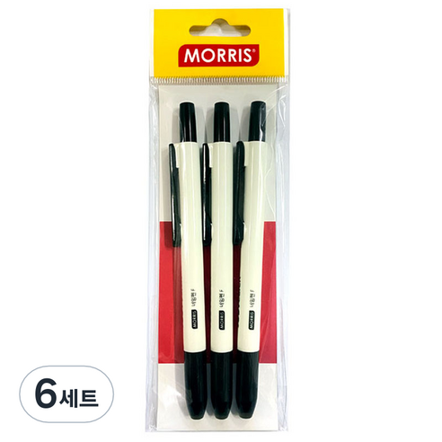 저스트클릭 네임펜F, Black, 18개