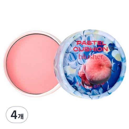 fmgt 파스텔 쿠션 블러셔 5g, 04 콜드 핫핑크, 4개