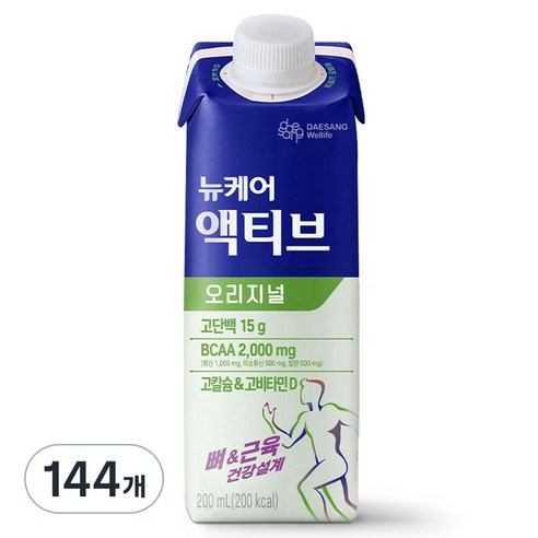 뉴케어 액티브 오리지널, 200ml, 144개