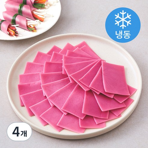 미지푸드 자색고구마 떡쌈 (냉동), 500g, 4개