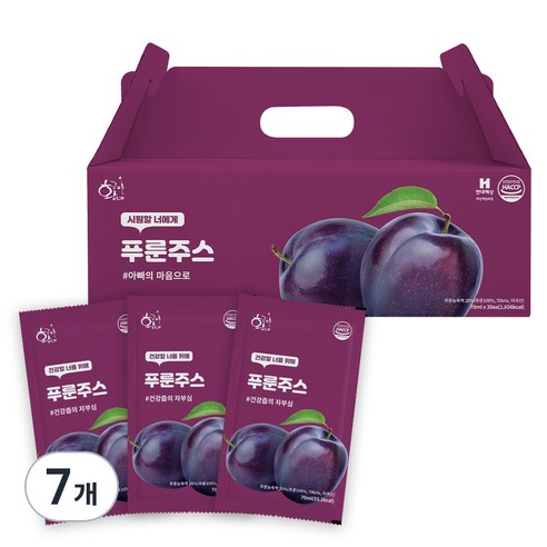황금이네 푸룬주스 30포, 2.1L, 7개
