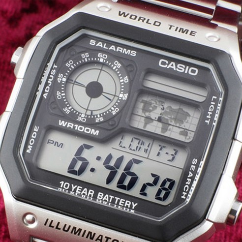 시간과 공간을 초월하는 실용적인 동반자, 카시오 월드타임 다이버 전자 시계