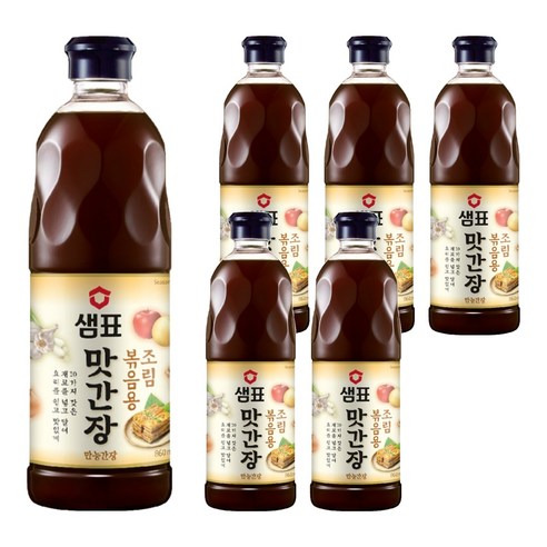 샘표 조림볶음용 맛간장, 860ml, 6개