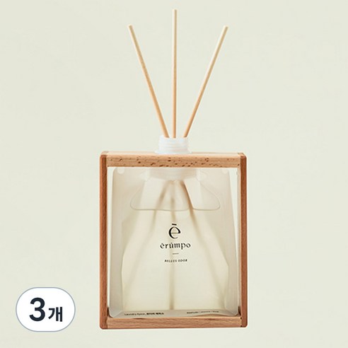 에룸포 우드 오브제 프리미엄 디퓨저, 만다린 에피스, 250ml, 3개