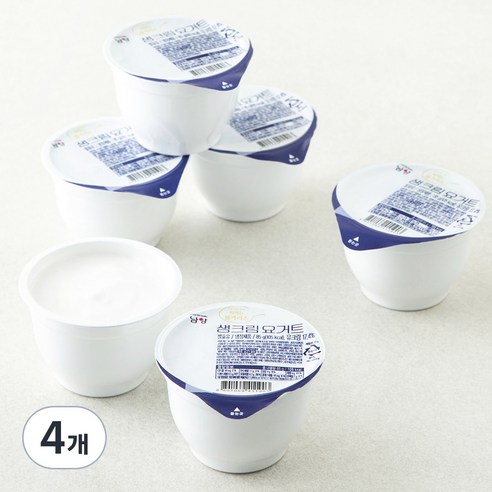 떠먹는불가리스 생크림 요거트 6입, 510g, 4개
