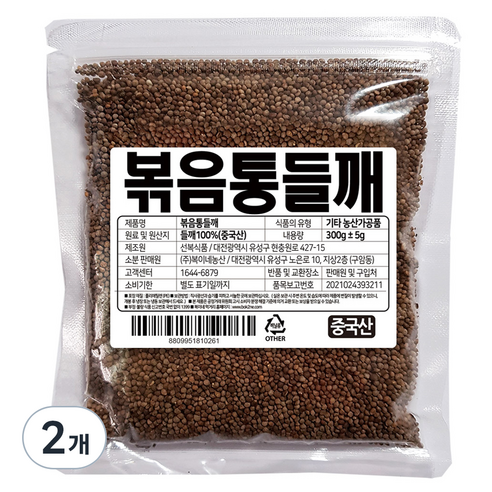 복이네먹거리 볶음 통들깨, 300g, 2개