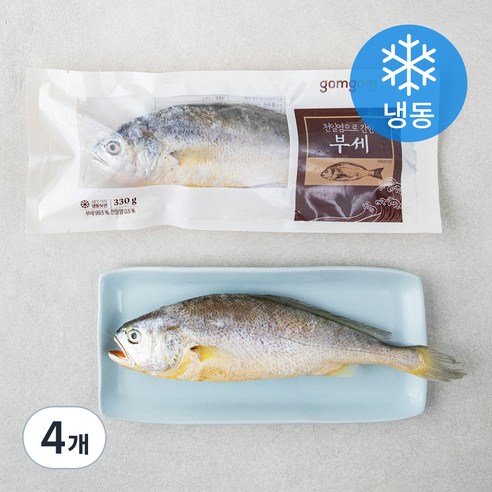 곰곰 천일염으로 간한 부세 (냉동), 330g, 4개
