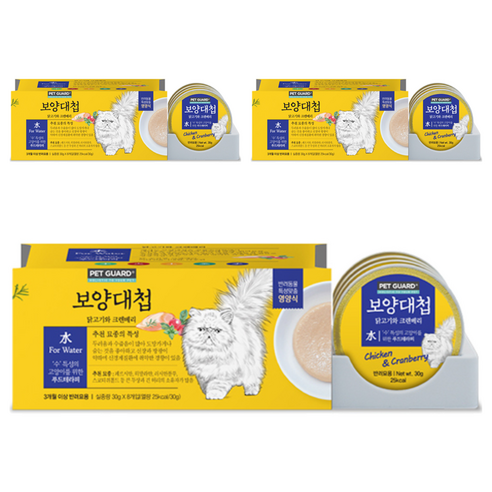 보양대첩 고양이 캔 수 닭고기와크렌베리 240g, 닭고기맛, 30g, 3개