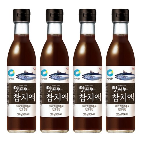 맛선생 참치액, 560ml, 4개