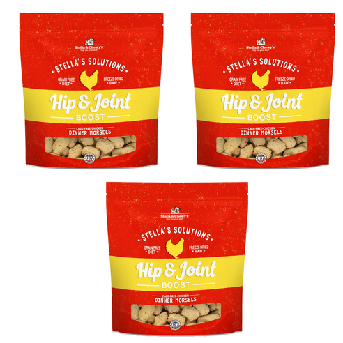 스텔라앤츄이스 강아지 솔루션 힙앤조인트 부스트 동결건조 사료, 닭, 50g, 3개